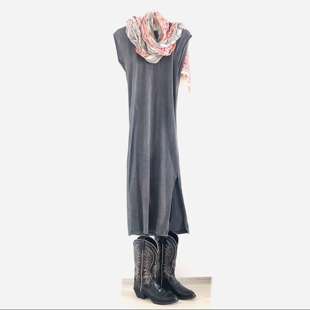 Topshop Open Back Muscle Tee Dress